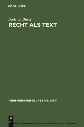 Recht als Text