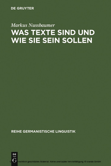 Was Texte sind und wie sie sein sollen main product photo