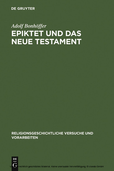 Epiktet und das Neue Testament main product photo