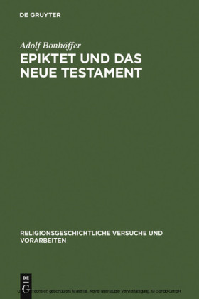 Epiktet und das Neue Testament