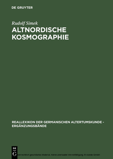 Altnordische Kosmographie main product photo