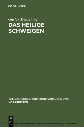Das heilige Schweigen