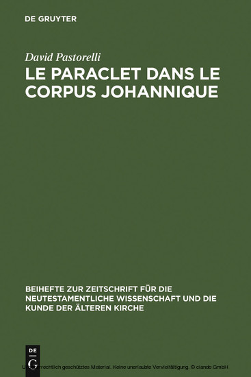Le Paraclet dans le corpus johannique main product photo