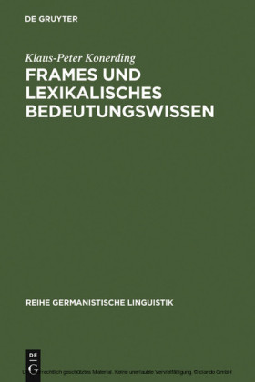 Frames und lexikalisches Bedeutungswissen