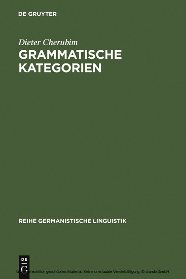 Grammatische Kategorien main product photo