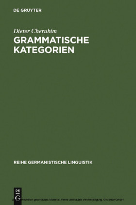 Grammatische Kategorien