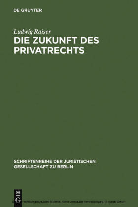 Die Zukunft des Privatrechts