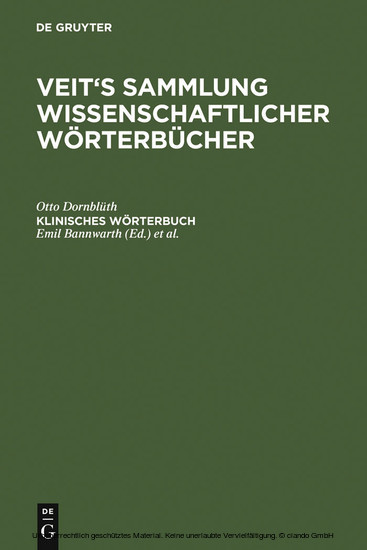 Klinisches Wörterbuch main product photo