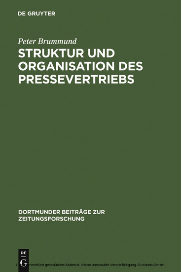 Struktur und Organisation des Pressevertriebs main product photo