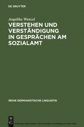 Verstehen und Verständigung in Gesprächen am Sozialamt