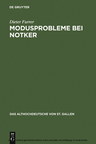 Modusprobleme bei Notker main product photo