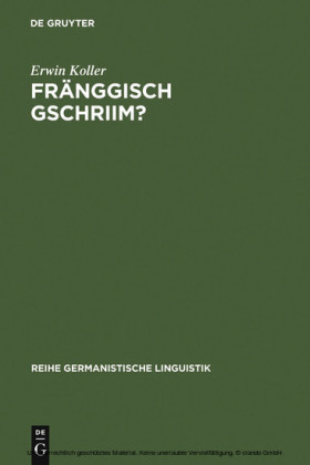 Fränggisch gschriim?
