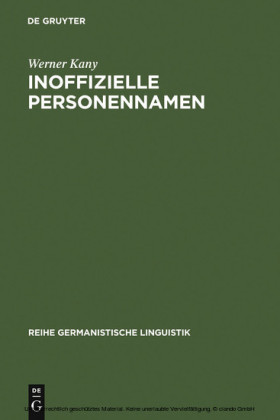Inoffizielle Personennamen