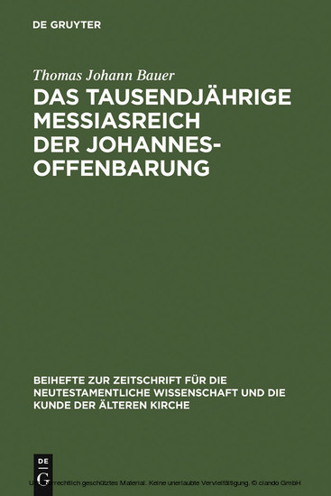 Das tausendjährige Messiasreich der Johannesoffenbarung main product photo