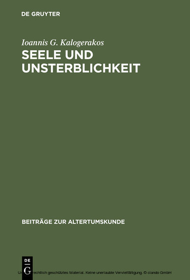Seele und Unsterblichkeit main product photo