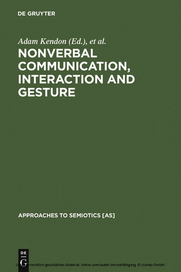 Nonverbal Communication, Interaction, and Gesture main product photo