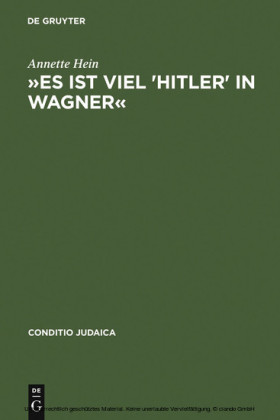 "Es ist viel 'Hitler' in Wagner"