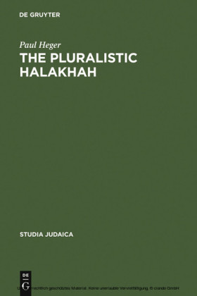 The Pluralistic Halakhah