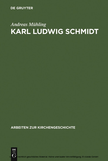 Karl Ludwig Schmidt main product photo