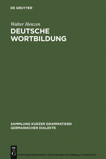 Deutsche Wortbildung main product photo