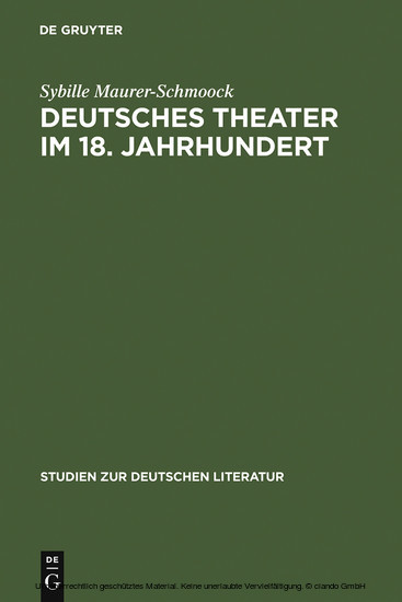 Deutsches Theater im 18. Jahrhundert main product photo