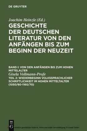 Wiederbeginn volkssprachiger Schriftlichkeit im hohen Mitteltalter