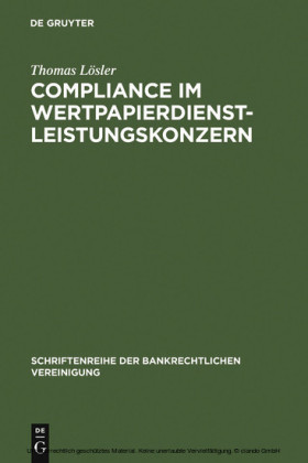 Compliance im Wertpapierdienstleistungskonzern