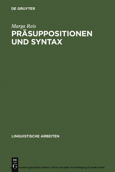 Präsuppositionen und Syntax main product photo