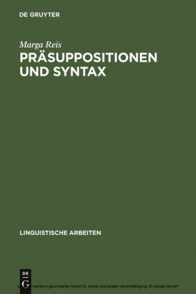 Präsuppositionen und Syntax
