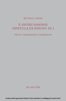 P. Ovidii Nasonis 'Epistula ex Ponto' III 1