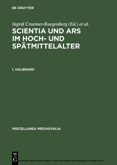 Scientia und ars im Hoch- und Spätmittelalter main product photo