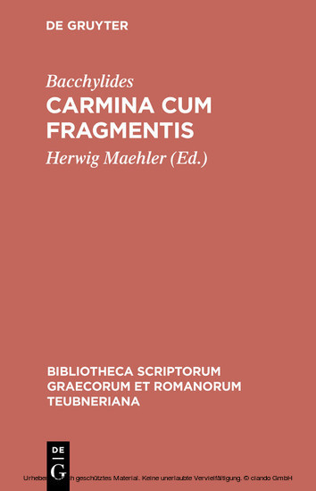 Carmina cum fragmentis main product photo