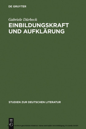 Einbildungskraft und Aufklärung