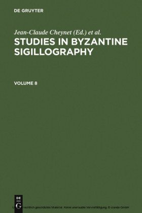 Studies in Byzantine Sigillography. Volume 8. Vol.8