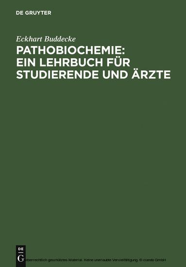 Pathobiochemie : Ein Lehrbuch für Studierende und Ärzte main product photo