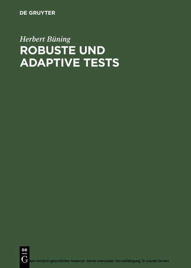 Robuste und adaptive Tests main product photo