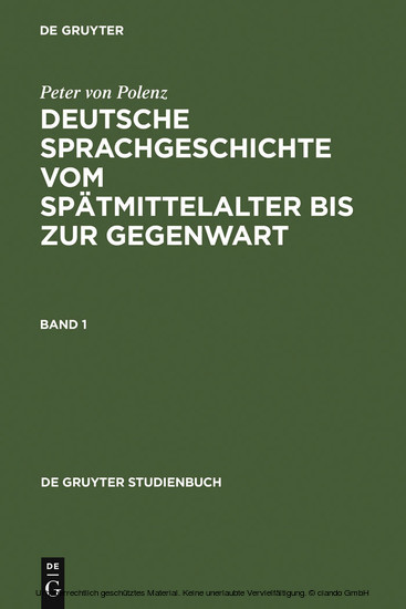 Deutsche Sprachgeschichte vom Spätmittelalter bis zur Gegenwart main product photo