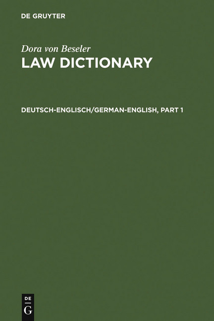 Deutsch-Englisch/German-English main product photo