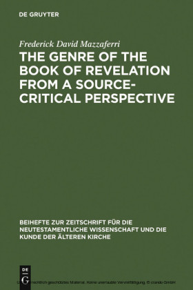 The Genre of the Book of Revelation from a Source-critical Perspective
