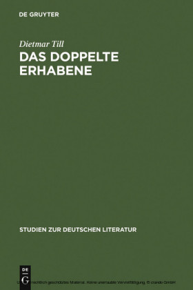 Das doppelte Erhabene