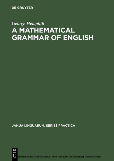 A mathematical grammar of English main product photo