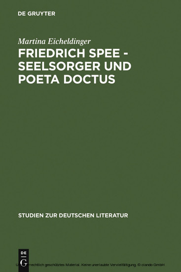 Friedrich Spee - Seelsorger und poeta doctus main product photo