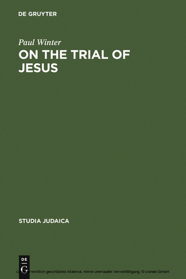 On the Trial of Jesus main product photo