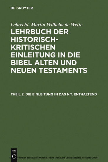 Die Einleitung in das N.T. enthaltend main product photo