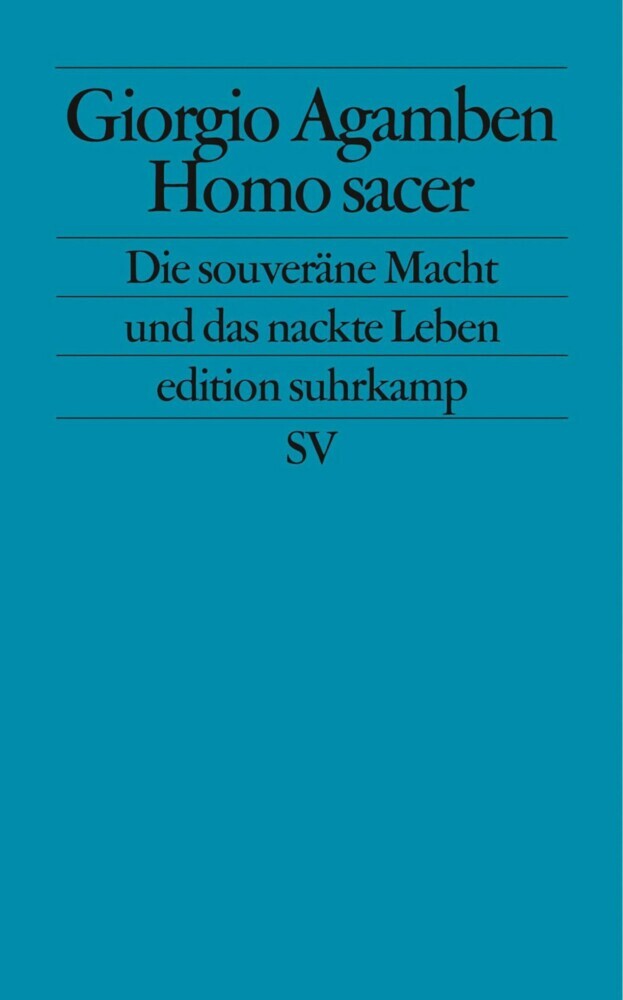 Homo sacer main product photo
