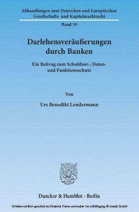 Darlehensveräußerungen durch Banken.