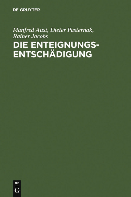 Die Enteignungsentschädigung main product photo
