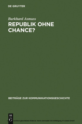 Republik ohne Chance?