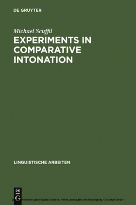 Experiments in Comparative Intonation