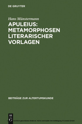 Apuleius: Metamorphosen literarischer Vorlagen